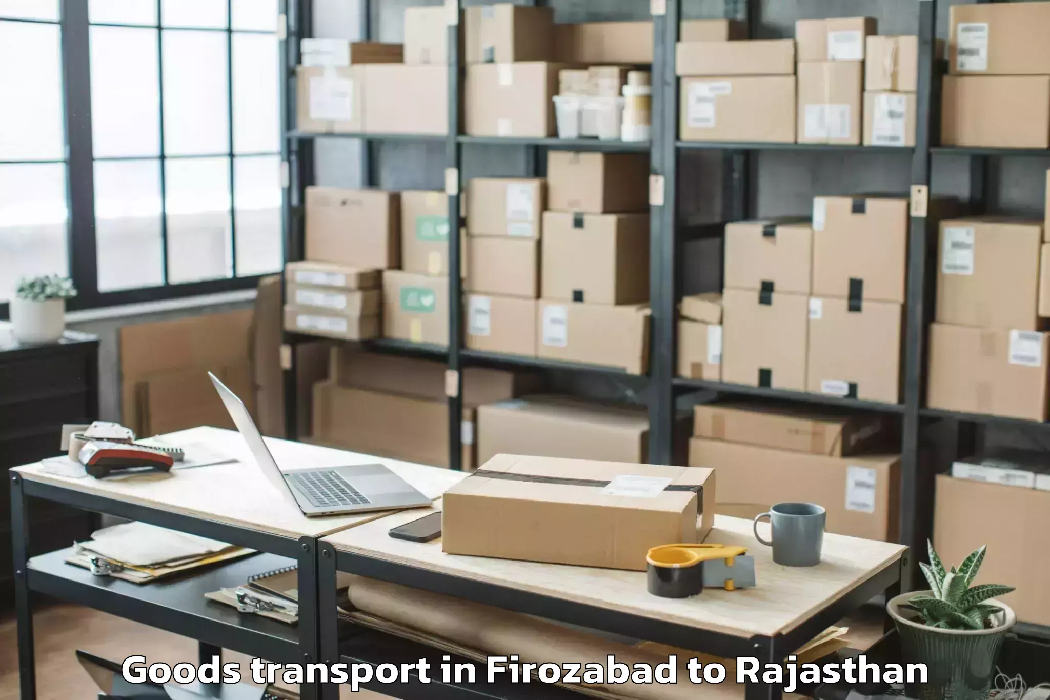 Firozabad to Sadri Goods Transport